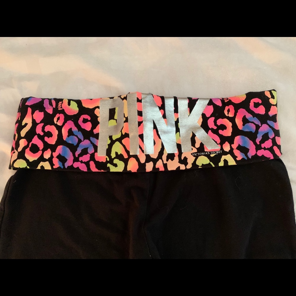 VS Pink yoga flare pants
